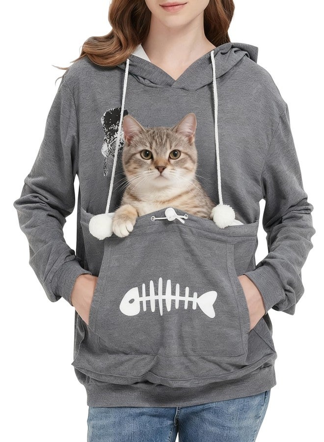 Simcat Unisex Pet Pouch Hoodies Long Sleeve Cat Dog Carrier Holder Sweatshirts Casual Going Out Kitten Puppy Hoodies - Image 1